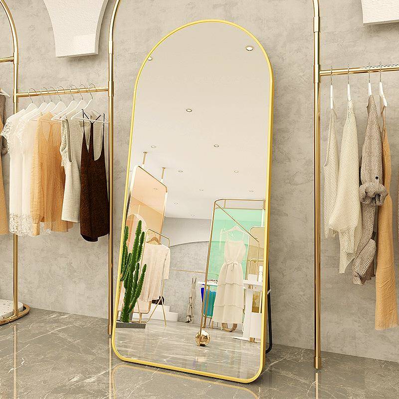 全身镜子落地立式壁VOM挂穿衣镜服店间专用装高直清显白播美颜试