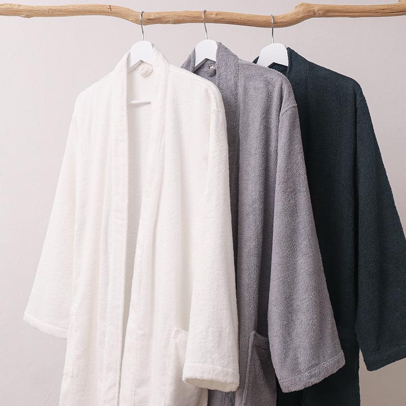 四季纯棉和服浴袍巾65977845浴衣毛料宽家居服睡袍松加大加厚情侣