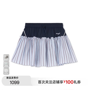 Casual VANGOLF 上新 Basic撞色刺绣碎褶短裙春夏运动透气 新品