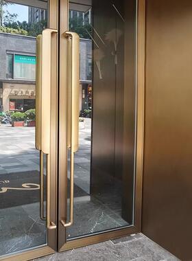 中式大门拉玻璃门拉手心钢不实锈门拉手豪CDC华手酒店大门推拉门