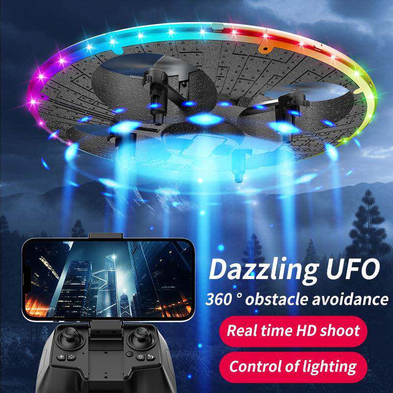 尚变桁科技UFO跨境能新品遥航控泡沫飞行器灯光幻EBY智避障拍飞行
