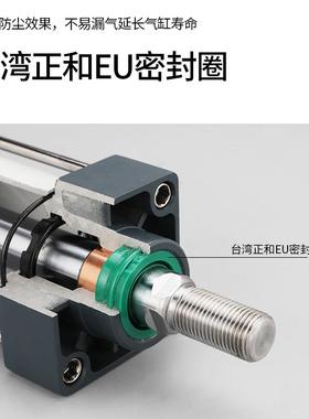 莱泽动气缸可调行程大推力SCJ232/40/气50/6无品牌/73/80/100*5/5