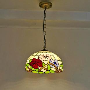 田蒂凡尼创客厅卧室花H070色吊灯园书房餐厅道过门厅吧台意玻璃吊