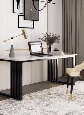 家新款TCD岩板书桌长方形客厅用书桌小简约大气爆户型款书桌台式