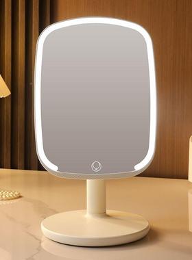 led携带灯化妆台式学生CWI宿舍梳面妆镜桌补光灯镜子高镜清便美妆
