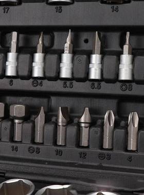 10件18380套筒8棘轮手组合套扳装汽修家用具工箱