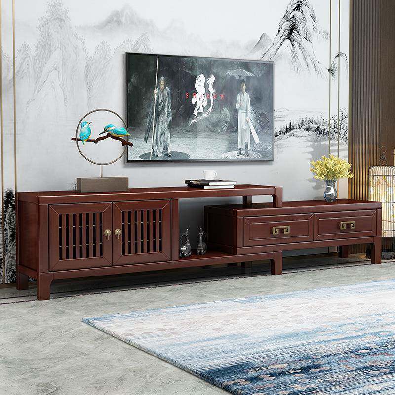 新式实木电视柜T-2350茶几合现代简约全小中户型客厅卧组室伸缩地