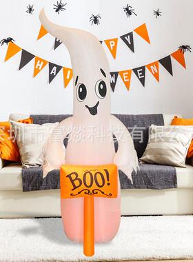 2025年鬼置节万CKV8FT举牌白鬼充气模气户外场地布发圣光道具