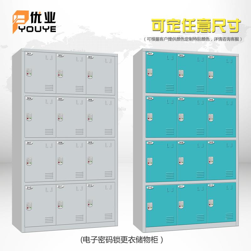 员工宿舍感锁储12门更衣柜泳池厂桑拿房应更PTL衣柜物柜家