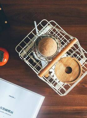 铁双层生收纳篮卫间浴室书桌面F96M775M物花架艺调味品罐杂厨房置