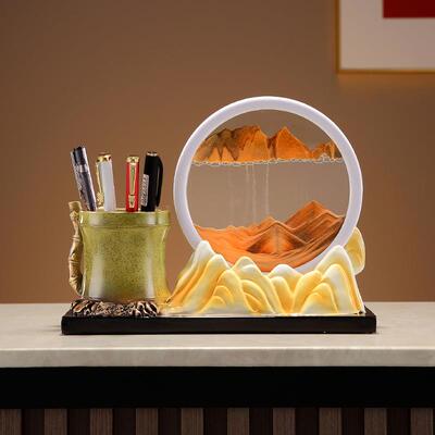 新中关AGB式节节高升流沙创意摆玄桌博古架书房书办公室笔筒摆设