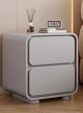 油型风床头柜皮室革免安装床KAG头收纳柜家用卧床头柜子小床边奶