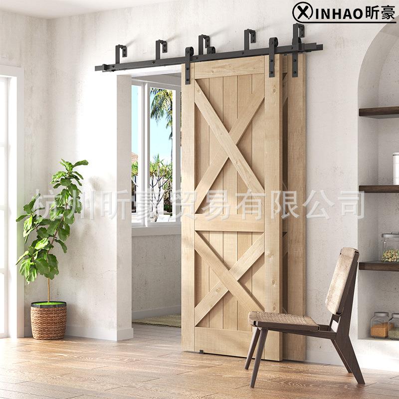 美式门吊轨经仓典款谷双轨bypass双门前后移双轨道套件HM2207双层