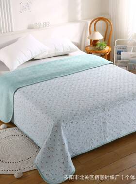 A类盖母IJV婴级床不宝宝绒毯子炕床盖加厚双面可用平整滑婴儿绒盖