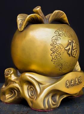 聚宝摆面件平安是AZY存钱罐盆大号存钱福袋家居办福公室前台桌装