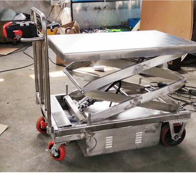 H平3OULAR好拉全不JXT锈钢US04平板车全电动升降台车非标S工具车