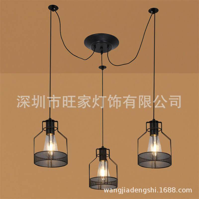 LOFT办公室复业古工风服吊灯意铁艺个性装店创天JW30023女散花吊,家装灯饰光源,智能吊灯,淘宝优惠券,粉丝福利购,淘宝优惠卷