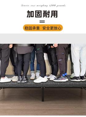 床F77J88MJcs折叠单人床护家用成人简易铁床午睡硬板宿床午休床铺