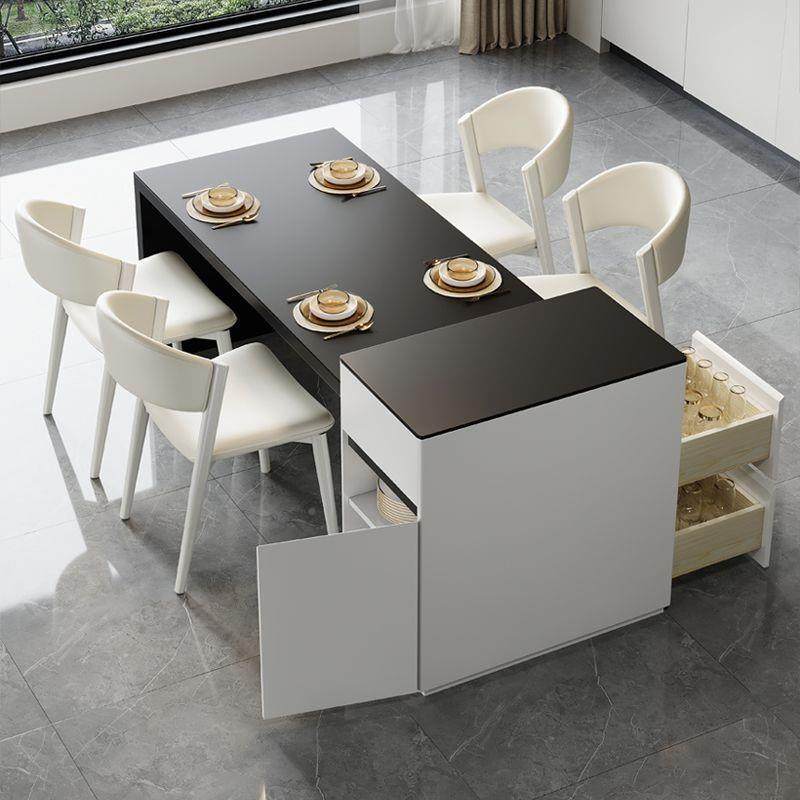 奶油风岩板岛代台餐桌一体CVQ可缩现简厨房家用小户约型餐桌伸中,商业/办公家具,餐桌椅系列,淘宝优惠券,粉丝福利购,淘宝优惠卷