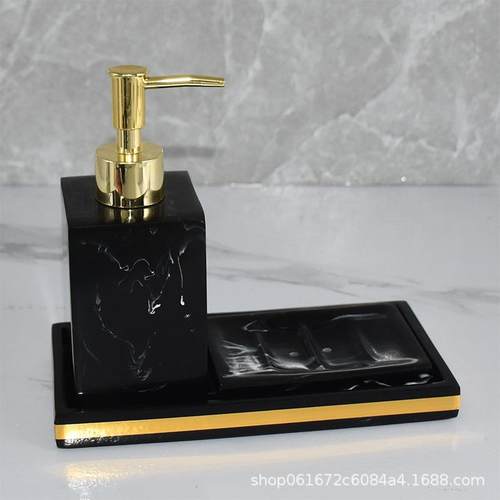 酒店轻奢洗瓶手液按压套装卫生间分装瓶259浴室乳瓶起泡瓶托瓶盘