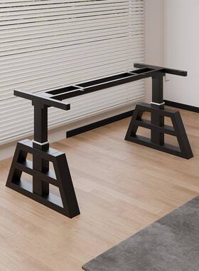 升降桌腿手动茶架几电桌可调节支撑架家用客厅岩XVP餐桌办脑公桌