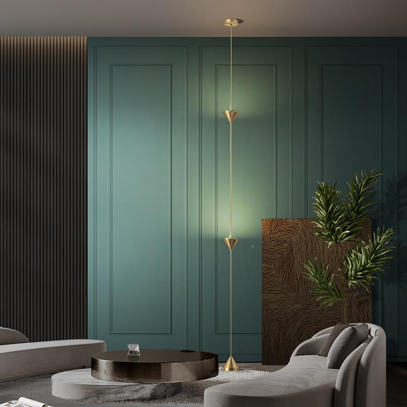 极铜后现全代奢简吊灯简约创意客厅轻小吊灯主卧636床头吊线氛围