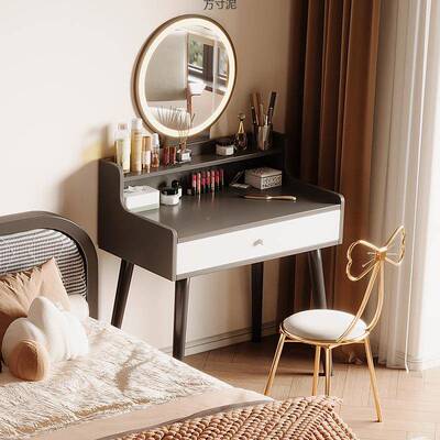 梳妆台室简约代化妆桌小型出租见详情屋红现化妆镜网迷卧你化妆台