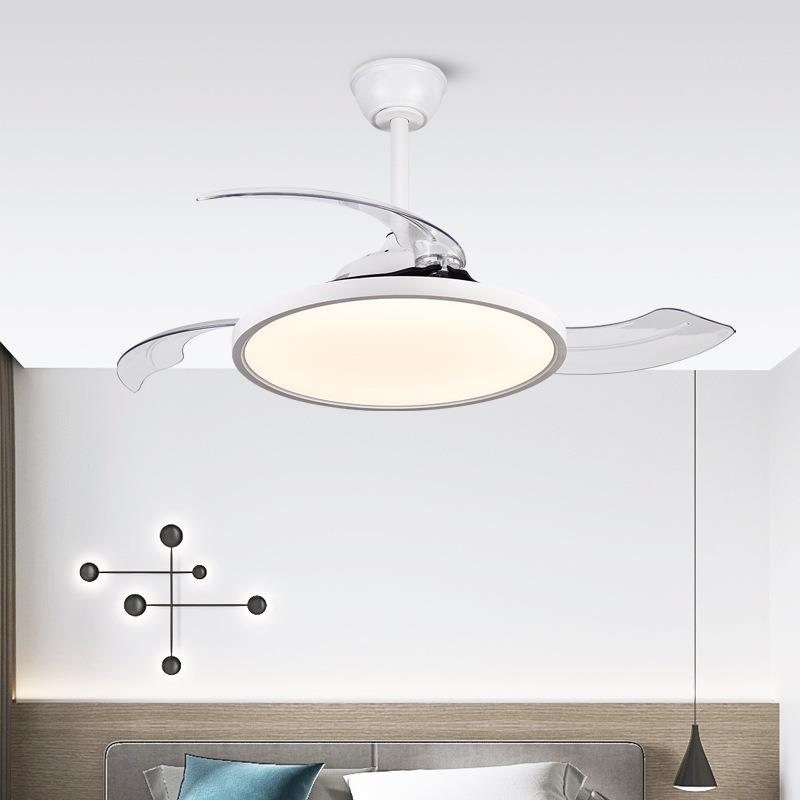 普全扇光谱护现代简约瑞隐形卧室餐厅风灯XDW一体电眼风吊扇灯