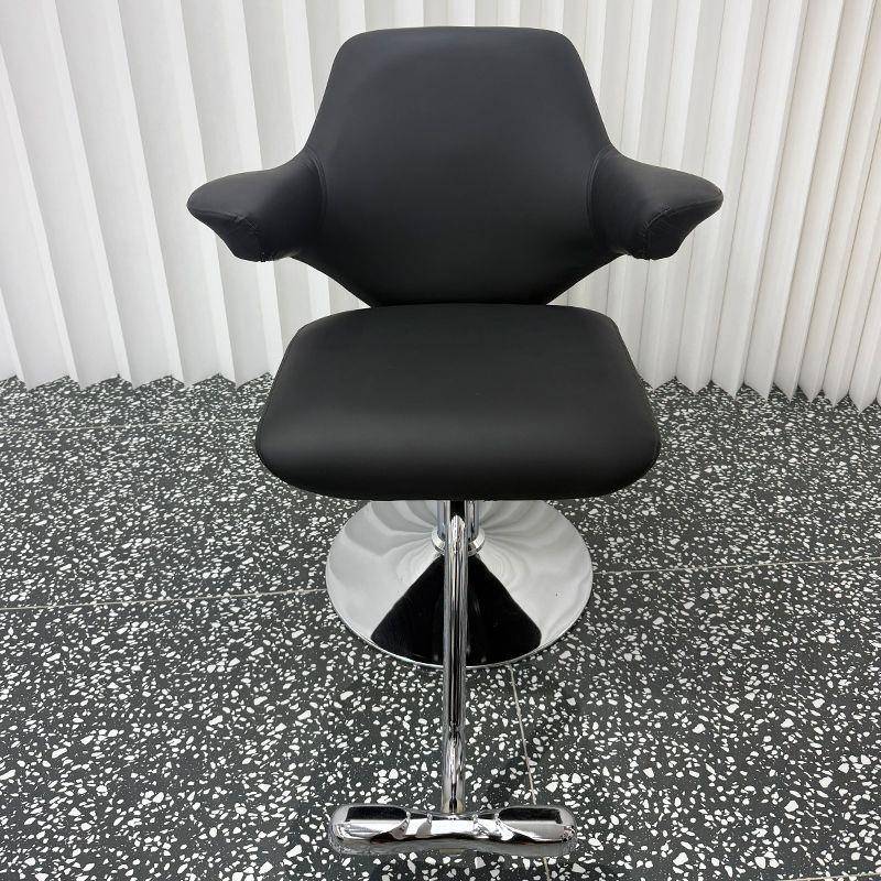 带扶手美发可升降旋转理发店椅子-升美椅椅烫染降软包理容发椅子