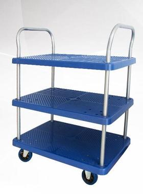 双层三层静音平手板车推车货小拉NCC车仓库拉货运小车四轮搬推车