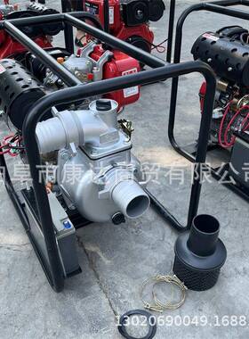 汽油油带动抽水泵建筑工地抽河水沟河MPQ泵移动式排泵柴水4寸泵