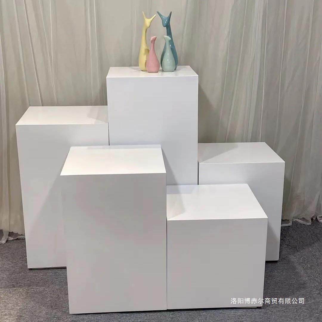 展木制站烤漆展示台橱窗展台地台方形高低台模特台网红摆直706播