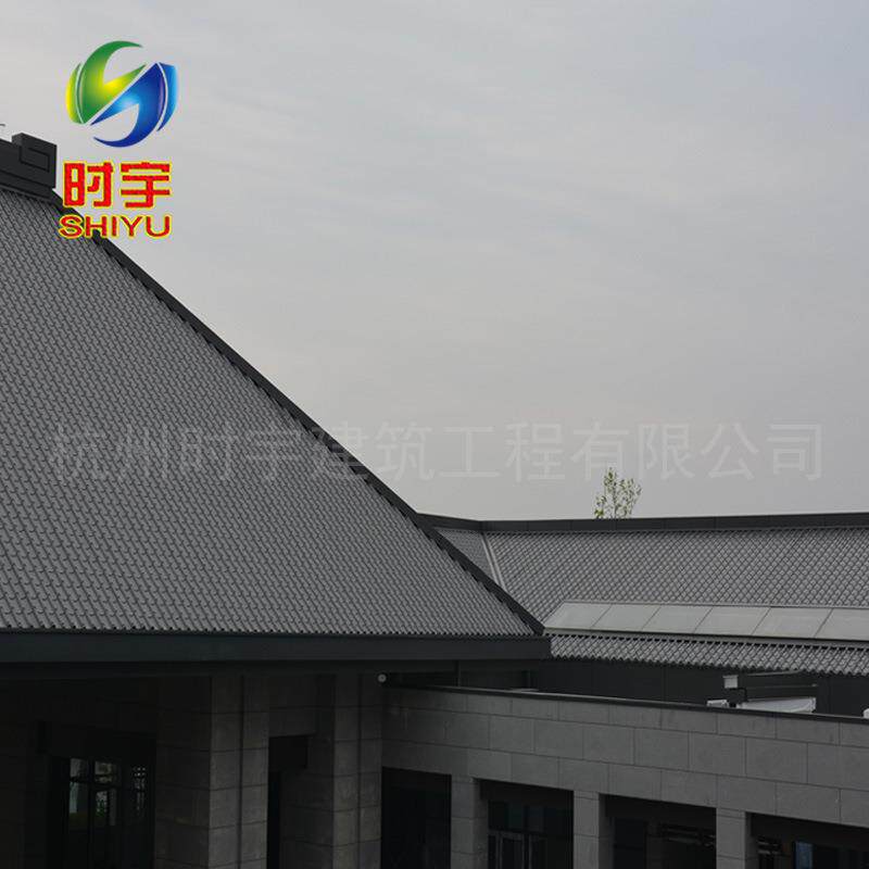 铝镁锰璃屋面128板0.mm金瓦属琉璃瓦0.8mm铝镁锰琉瓦765仿古彩钢7