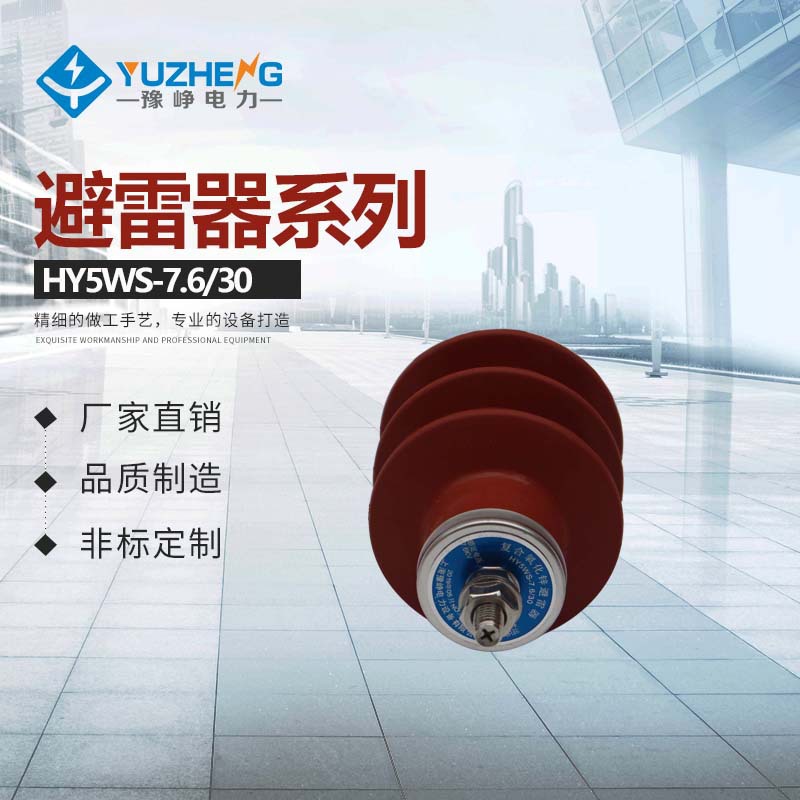 质量保证HY5WS-6kv 无间隙金属氧化锌避雷器 支柱避雷器 质量保证
