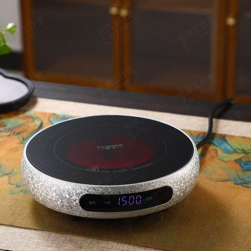 煮茶电陶炉庭院围炉煮茶温茶壶一人陶瓷壶铁壶通用独炉煮茶玻璃壶