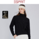 ESPRIT 埃斯普利特老钱风简约黑色高领绵羊毛针织衫 基础套头毛衣