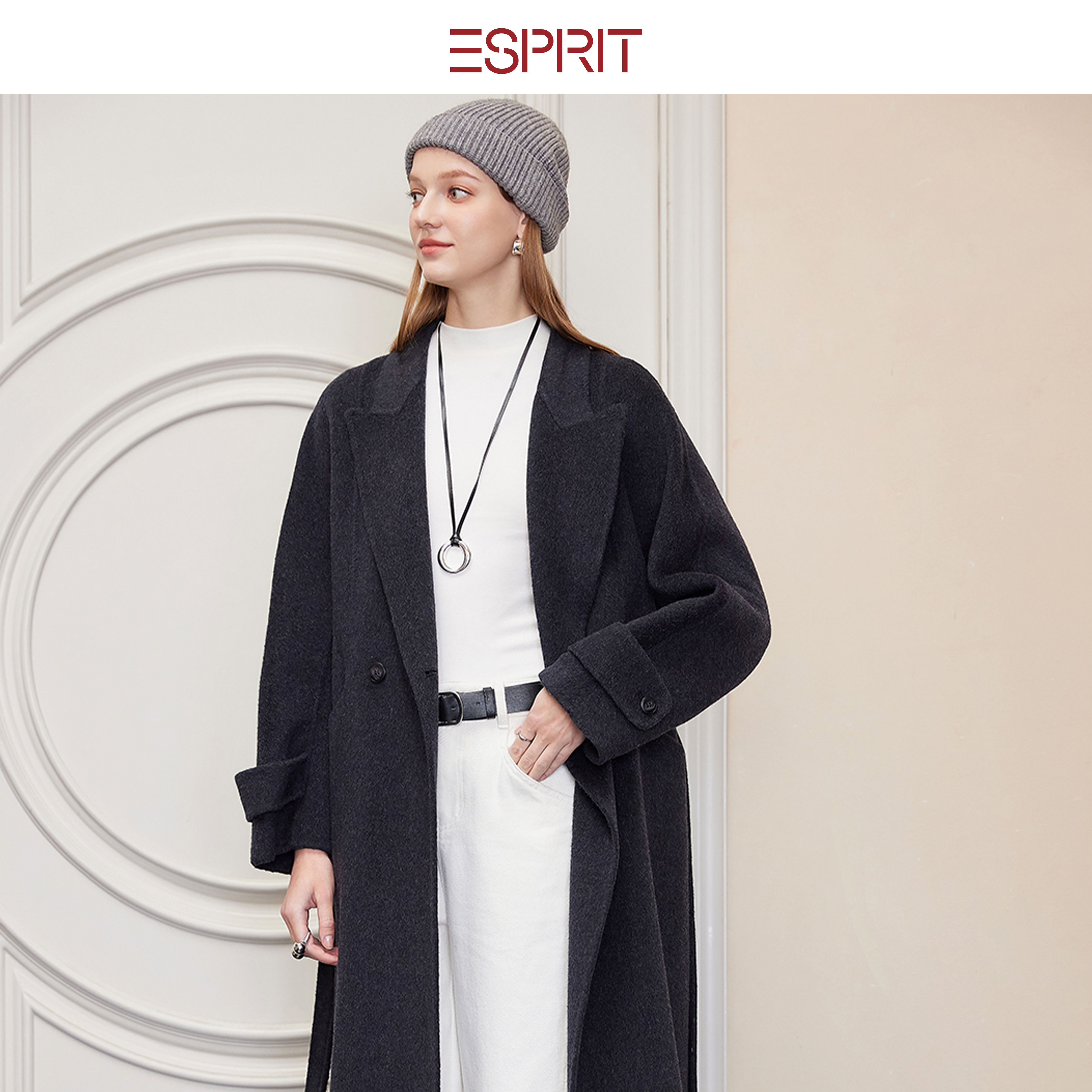 ESPRIT/埃斯普利特极简风大衣
