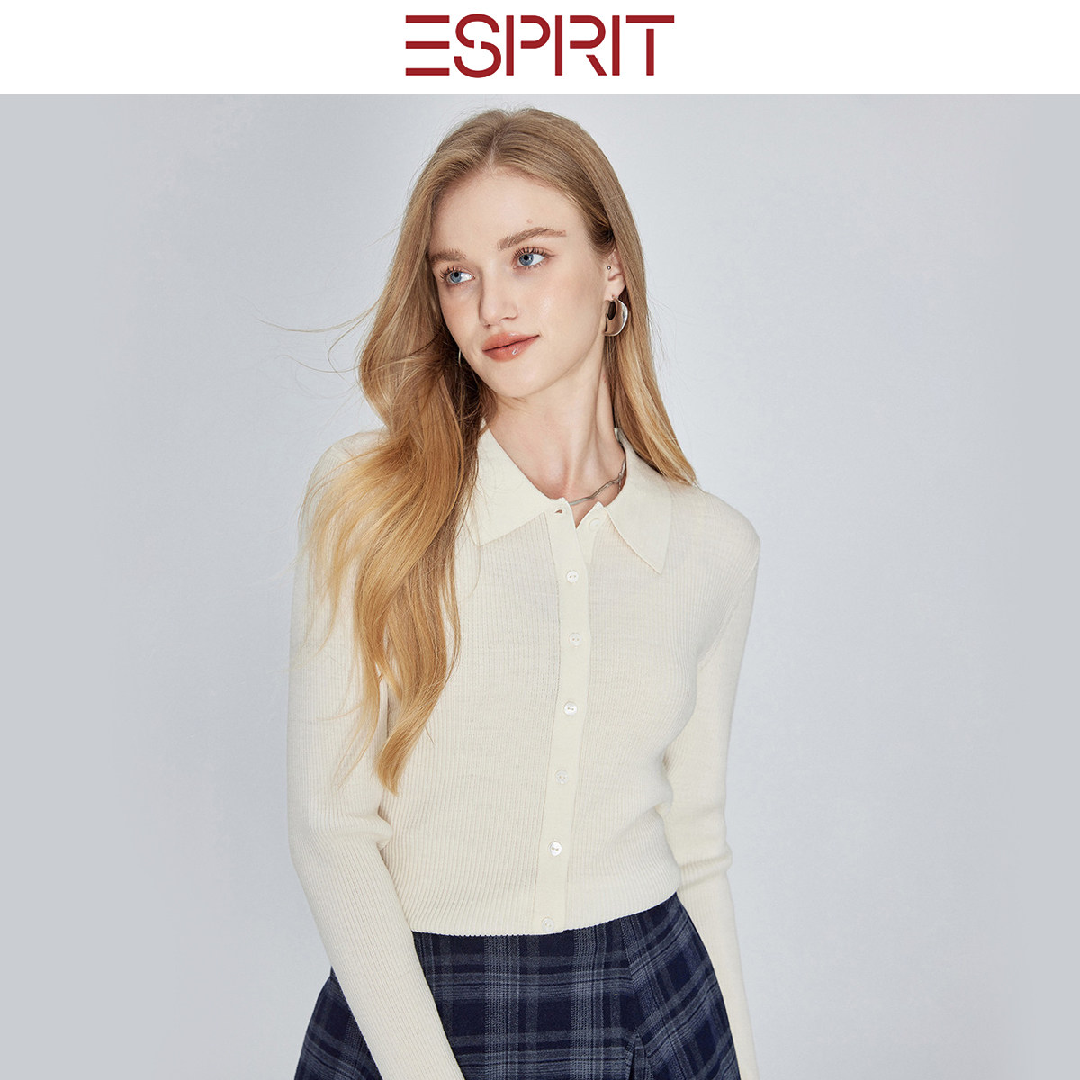 埃斯普利特轻熟简约针织衫