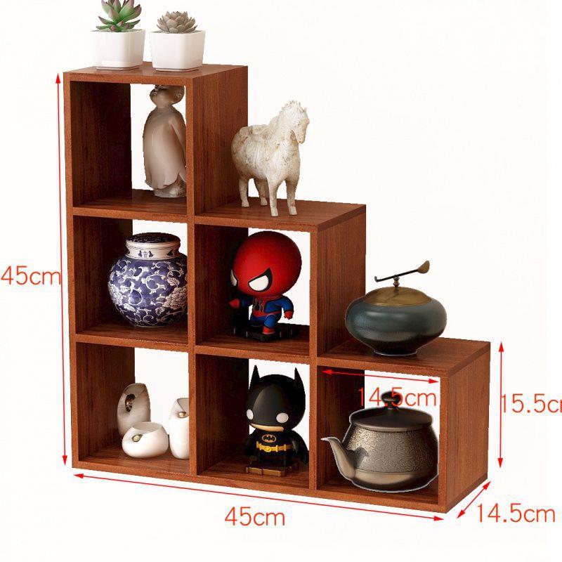 墙上置格物架墙壁挂墙RLO收纳盒打孔实装木子墙面饰柜挂免架博古