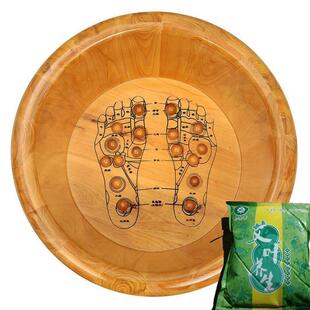 泡脚木桶泡脚盆按穴位桶摩泡脚柏桶香SCP木泡脚桶木质家用足浴洗