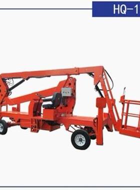 简电动曲臂升FVO易降平台车价格柴油厂曲降臂式升机登高车高空作