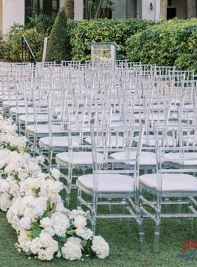 婚礼用餐椅透明亚c克力水树脂拿破AC001仑i户外resnArylic塑晶料