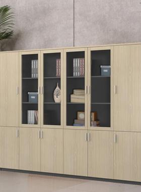 厂直供木质文件家资柜书柜板式CPQ玻璃料柜档案柜储物衣柜柜