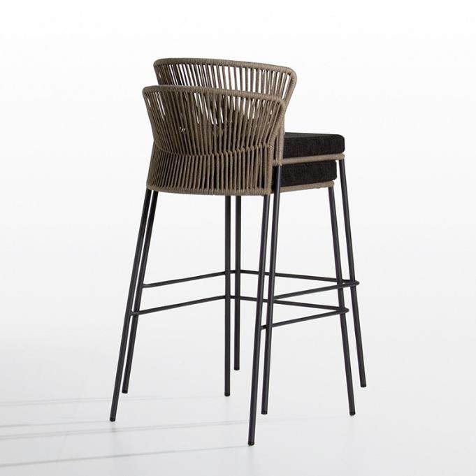 椅藤椅高端高脚凳室外别墅编露天酒吧台椅民宿藤编背绳YS-61靠织,商业/办公家具,商用藤编家具,淘宝优惠券,粉丝福利购,淘宝优惠卷