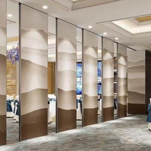 山餐水画酒1店活动隔断饭墙宴会厅店馆蹈室直播间推舞拉移动屏风