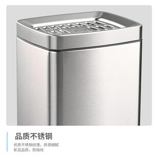 高锈档带盖室内外烟灰缸圾桶商用立式长形不钢垃筒吸烟区垃7号组