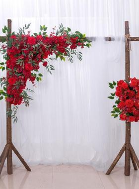 婚庆角花架舞台景装饰三角排花t55455台铁艺拱迎宾门区布置婚礼背