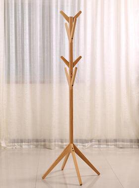 创意实木衣帽架挂欧衣架时尚式落地家衣架OQH居酒店破损补寄