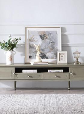 美式茶几14965家电柜组合视轻奢电视柜现代简小约实木具户茶几组