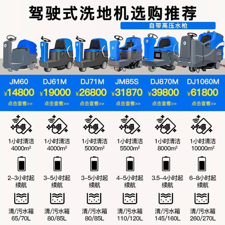鼎洁盛世驾地驶洗机单刷地UJN车商超工厂车车间洗物业保洁用拖地